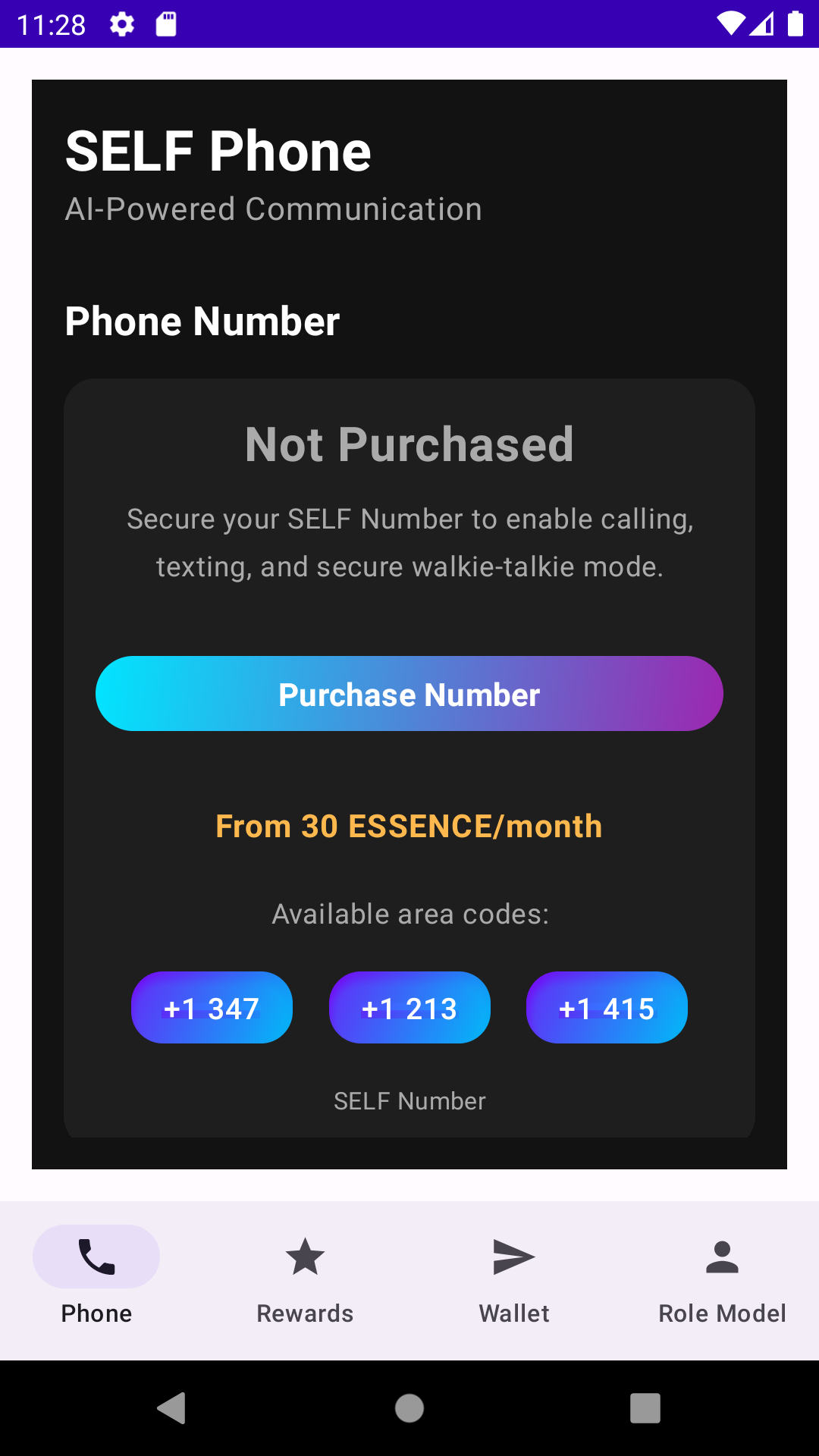SELF OS Interface
